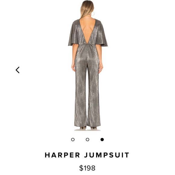 NEW $198 Lovers + Friends Revolve Harper Champagne Jumpsuit women size XS - Picture 3 of 12